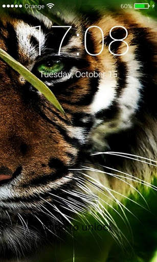 Passcode Lock screen Tiger lock screen Passcode 4 تصوير الشاشة