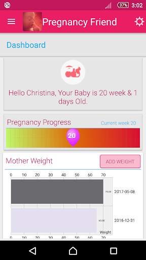 Pregnancy Friend App screenshot 1