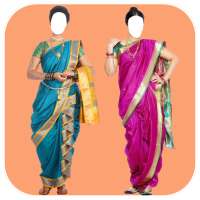 Women Trending Marathi Saree Photo Montage