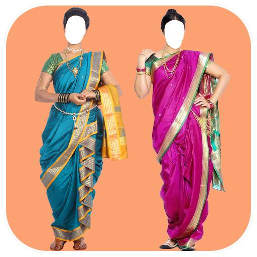 Women Trending Marathi Saree Photo Montage 1.3
