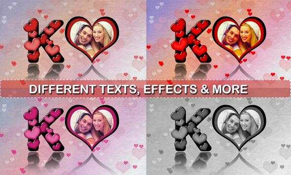 Love Heart Text Photo Frames скриншот 3