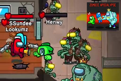 Zombie Apocalypse in Among Us screenshot 2