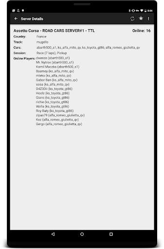 Assetto Corsa Server Browser screenshot 2