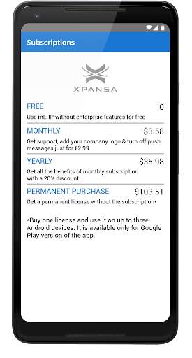 mERP: Odoo mobile app for systems with custom apps screenshot 2