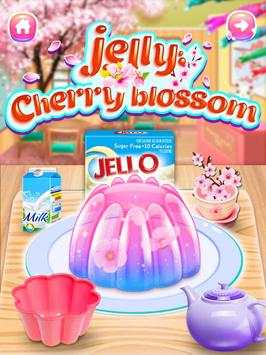 Rainbow Unicorn Cherry Blossom Jello - Girl Games screenshot 1