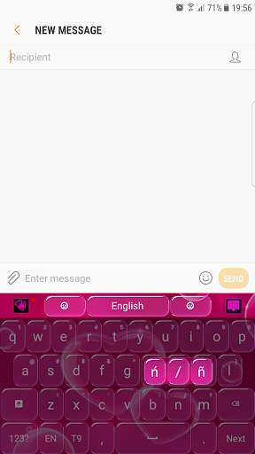 Bubbles Keyboard скриншот 4