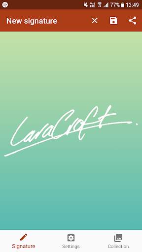 Signature Creator Lite screenshot 2