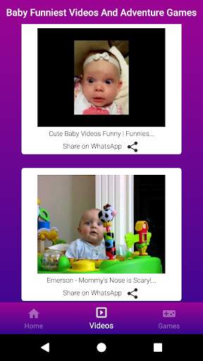 Baby Funniest Videos And Adventure Games screenshot 6