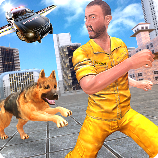 Flying Police Car n Police Dog icon