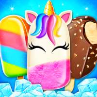 Unicorn Ice cream Pop game logo