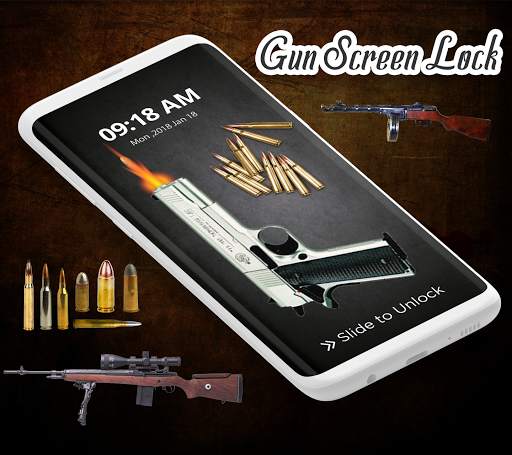 Gun Shooting Lock Screen - Gun Lock Screen screenshot 3