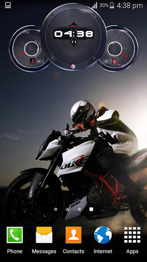 Superbike Clock Wallpaper HD screenshot 3