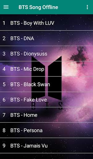 Lagu BTS dengan Lirik - Offline screenshot 1