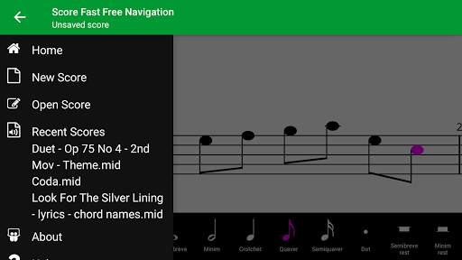 Score Fast Free: compose, notate & play music screenshot 4