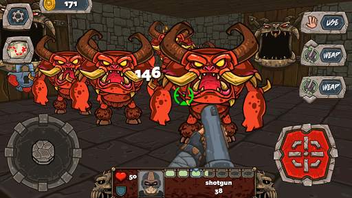 Demon Blast - 2.5d game offline retro fps screenshot 1