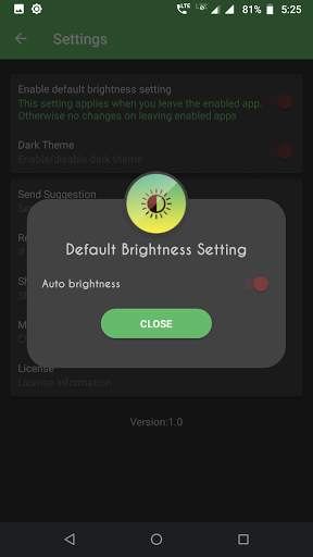 Brightness Control Free - Brightness per app screenshot 16