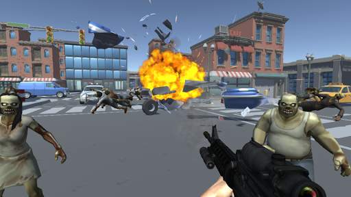 Zombie Shooter Simulator dead Kill Shooting War 3D screenshot 1