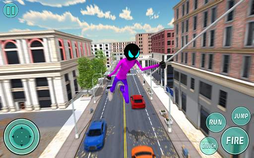 Stickman Rope Hero Mafia Crime Game screenshot 11