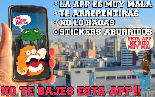 Stickers pésimos para WhatsApp screenshot 1