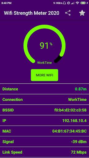 Wifi Signal Strength 2021 screenshot 2