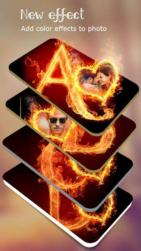 Fire Text Photo Frame screenshot 7