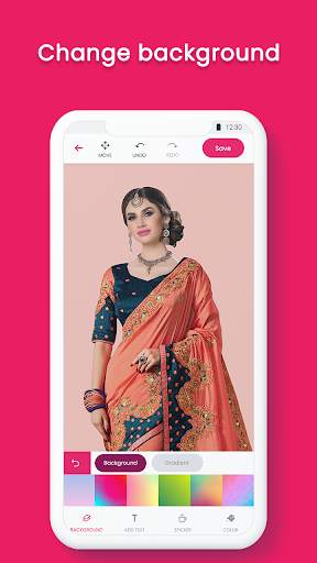 Woman Saree Photo Suit : Simple & Traditional 5 تصوير الشاشة