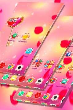 Pink Floating Hearts Launcher screenshot 5