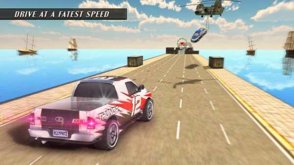Falling Car Vs Driving Car: Muscle Car Drag Racing screenshot 5