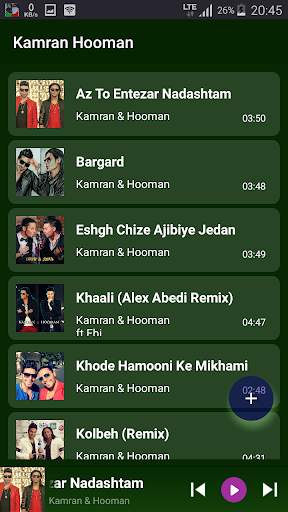 Kamran & Hooman - songs offline screenshot 2