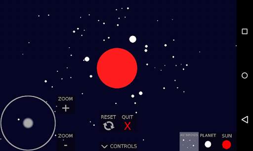 Gravity Simulator screenshot 1