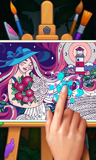 Color Stories: coloring casino & paint art gallery screenshot 1