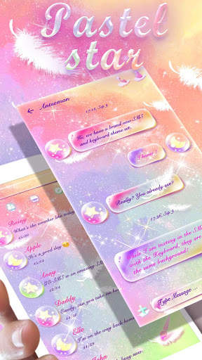 GO SMS PRO PASTEL STAR THEME screenshot 1