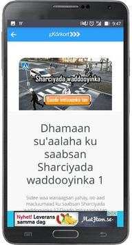 gKörkort liisanka e Soomaaliya screenshot 3