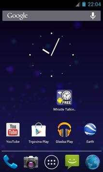Whistle Talking Clock FREE screenshot 1