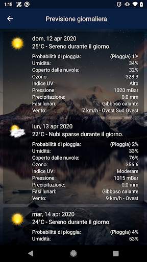 Previsioni meteo tempo reale screenshot 4