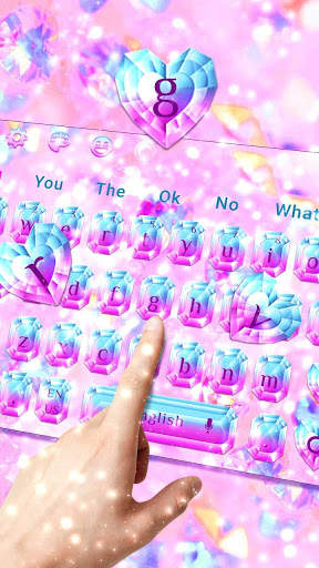 Diamond Heart Keyboard Theme screenshot 2