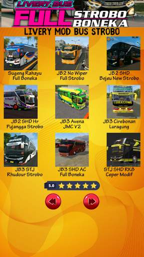 Livery Bus Full Strobo dan Full Boneka screenshot 3