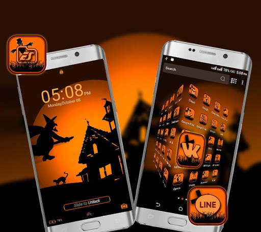 Halloween Dark Night Launcher Theme screenshot 4
