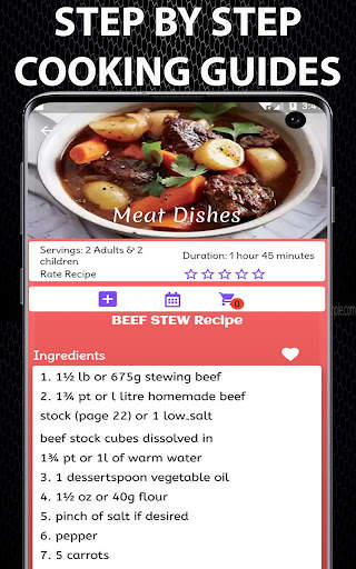 Continental food recipes app screenshot 4