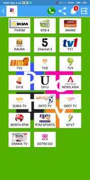 DGTV - TV Online Indonesia, Malaysia, All Channel स्क्रीनशॉट 4