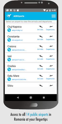 Romanian Airports - Daily Flight Times screenshot 1