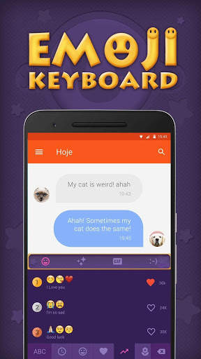 Emoji Keyboard Theme With Cute Emotions For Girls screenshot 3