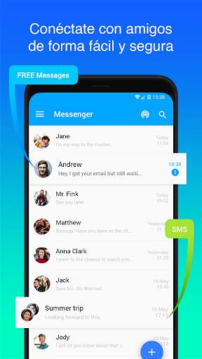 Mint Messenger - Chat And Sms screenshot 1
