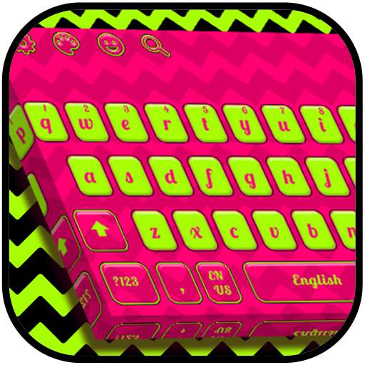 Dazzling Fluorescent Keyboard Theme 10001002
