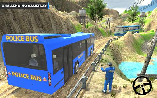 Police Bus Driving Simulator 3D Game screenshot 2