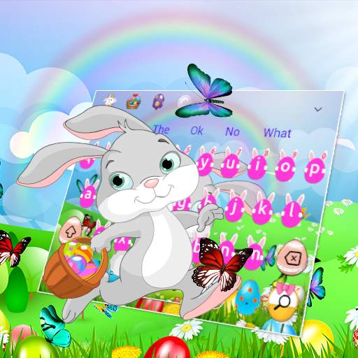 Easter Bunny Eggs Keyboard Theme 10001005