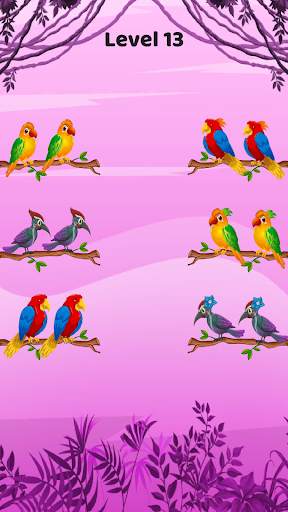 Bird color sort - Match puzzle screenshot 2