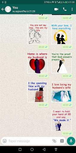 Love Stickers Whatsapp - Wife Husband Stickers screenshot 1