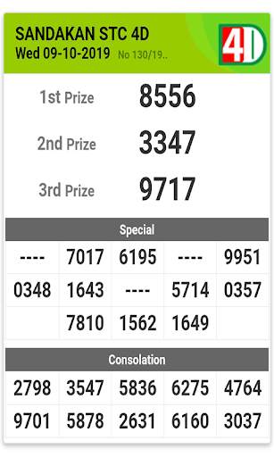 Live 4D Results screenshot 4
