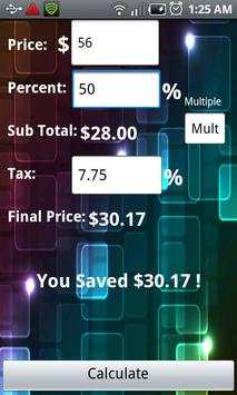 The Discount Calculator Lite screenshot 1